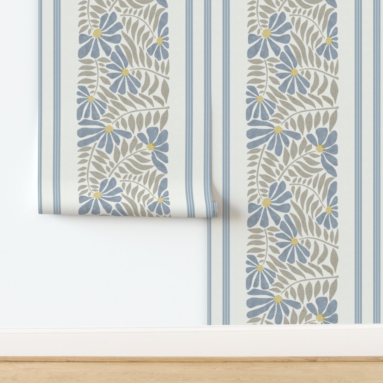 Farmhouse Classic Large Custom Pre-pasted Wallpaper by Spoonflower Pre-Pasted Wallpaper 2FT Wide